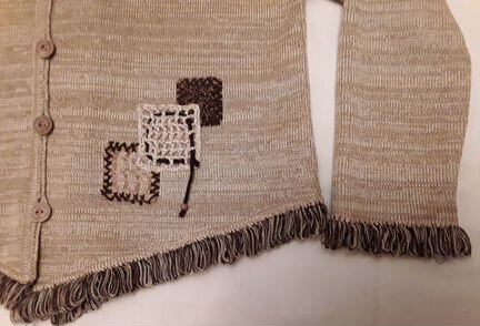 Льняная трикотажная кофта