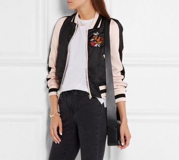 Сатиновая куртка-бомбер Maje