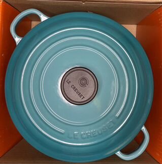 Le Creuset 24 см, бирюзовая