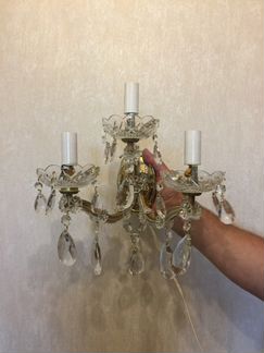 Люстра 6-ти рожковая и бра 3-х рожковое