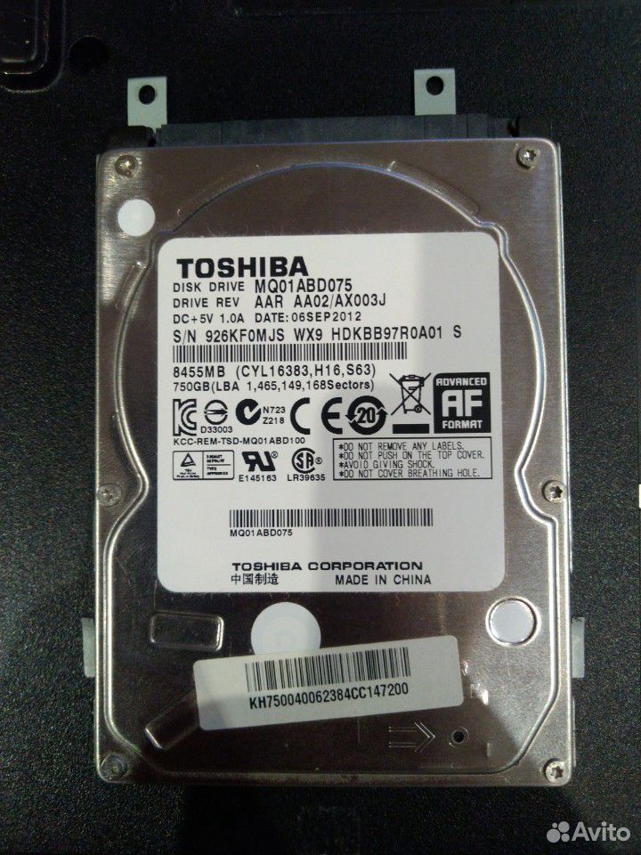 Жесткий диск 2.5 Toshiba 750 Gb