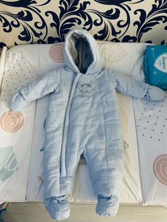 Комбинезон Mothercare 0-3 м + шапочка