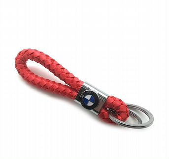 Автомобильный брелок BMW плетенная кожа