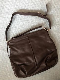 Сумка из натуральной кожи и замши