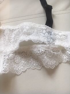 Комплект нижнего белья белый кружевной 75С