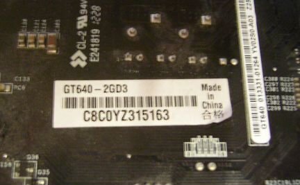 Видеокарта asus GT640-G2D3
