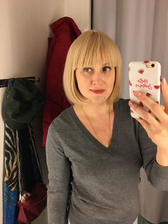 Короткий парик каре с челкой 30 см