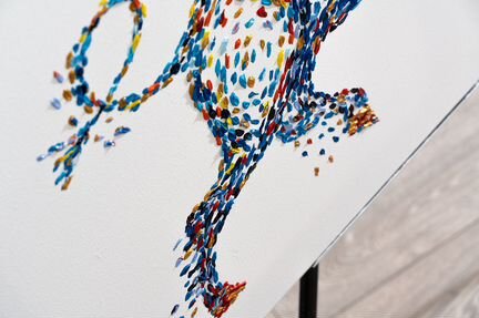 Картина на натуральном холсте «Бык»