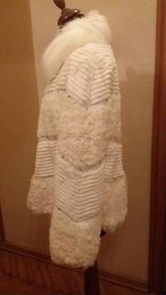 Белая шубка греция кролик барашек