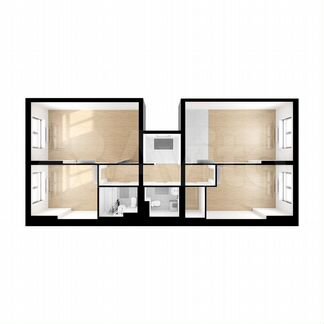 3-к квартира, 88.7 м², 9/24 эт.