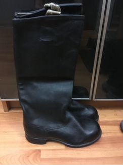 Сапоги офицерские кожаные