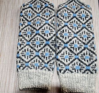 Новые латышские варежки. Шерсть