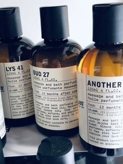 Le Labo massage &bath Parfuming oil Масло Новое Ор