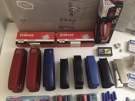 Канцелярия в офис.Новое.Степлеры/маркеры для доски