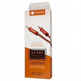 Кабель Deepbass AUX mini jack 3.5 mm Orange AC323