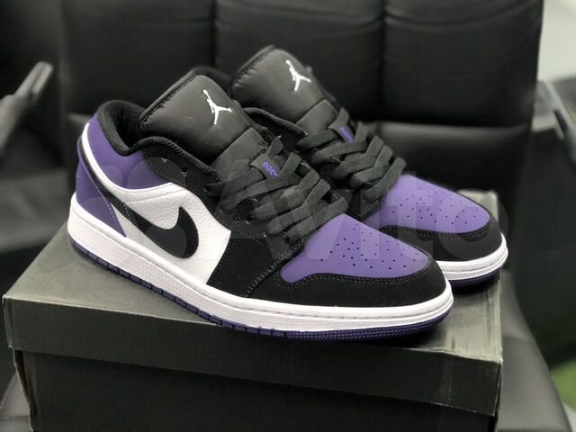 jordan 1 purple court low