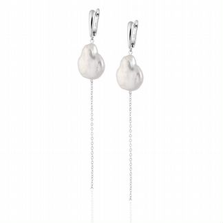 Серьги из жемчуга-барокко