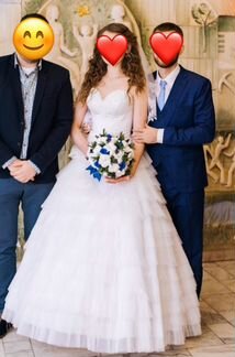 Свадебное платье. На S,M.На 42,44,46
