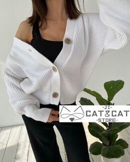 Шикарная удобная вязанная шерстяная кофта новая