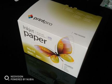 Photo paper 500шт PrintPro 10x15 190г/м² matte