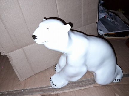 Белый медведь статуэтка выс 24см СССР