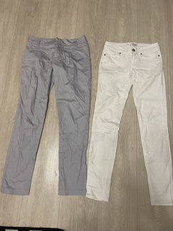 Брюки белые и серые 40-42