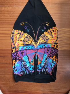 Ассиметричный топ с принтом новый