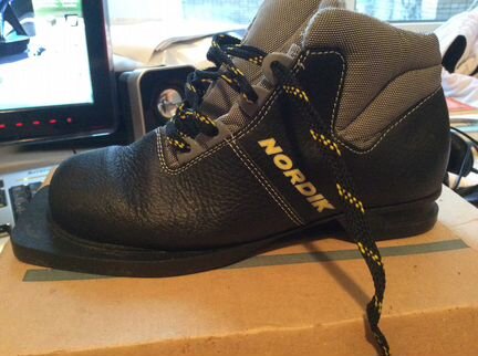 Лыжные ботинки spine nordik (NN 75) и лыжи