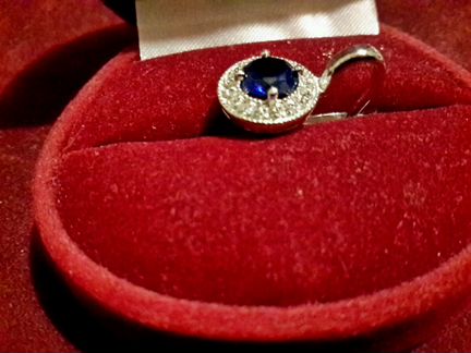 Серьги шпинель синяя,фианит-серебро 925,1994г,новы