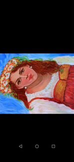 Картина Маслом Русская девушка