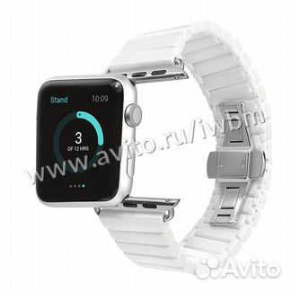Браслет керамический для Apple Watch 38/40 белый