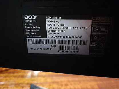 Схема монитора acer gd245hq