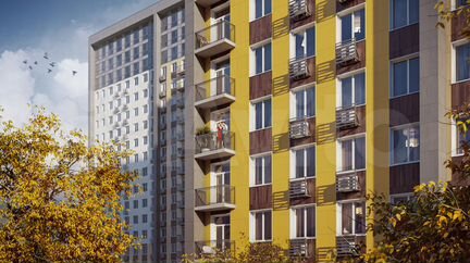 1-к апартаменты, 32.8 м², 17/17 эт.
