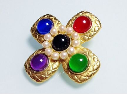 Винтажная брошь от Ann Taylor в форме креста