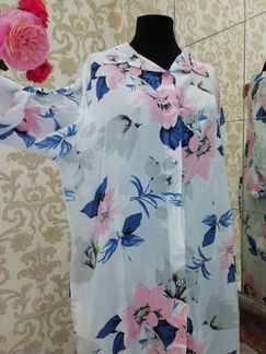 Яркая рубашка платье Италия 46-50