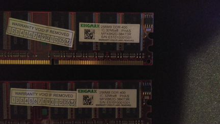 Kingmax DDR-400 256 MB - 2 шт