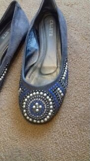 Балетки замшевые новые