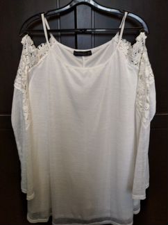 Топ, футболка, кофта белая новая р 52-54