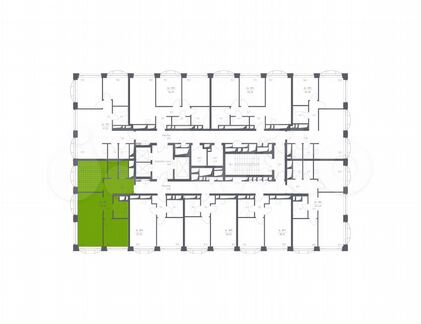 2-к апартаменты, 64.5 м², 18/24 эт.