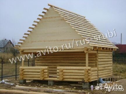 Сруб дома-бани