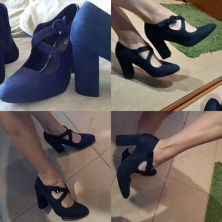 Туфли ботильоны под замш