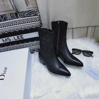 Ботильоны кожаные Christian Dior