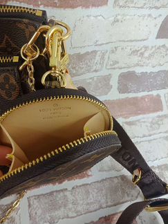 Сумка 3 в 1 Louis Vuitton канва + кожа
