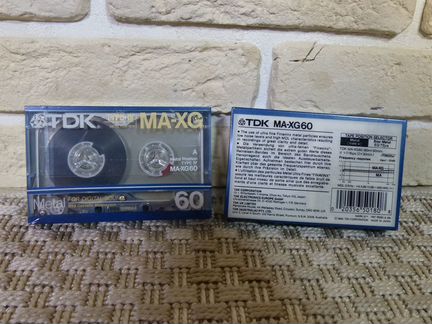 TDK MA-XG60 izxl кассеты в блоках запеч NOS NIB