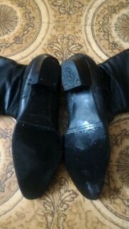 Кожаные осенние сапоги