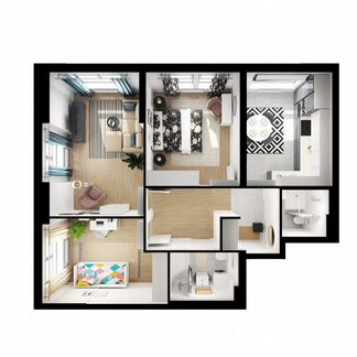 3-к квартира, 73.5 м², 8/31 эт.
