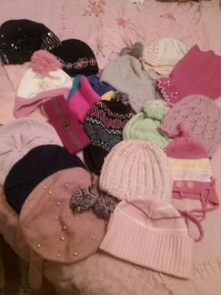 Шапки на девочку от 2 до 6 лет