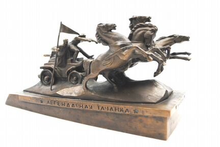 Легендарная тачанка каховка Скульптура 1967 год