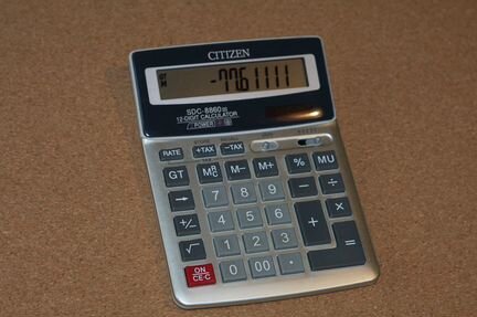 Калькулятор citizen SDC-8860 III
