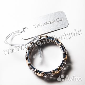 Золотое кольцо с бриллиантами Tiffany & co